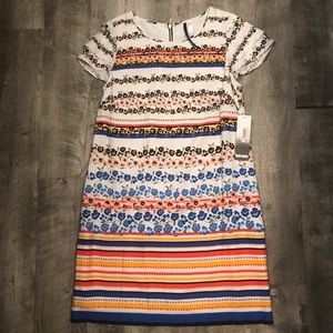 9x HP🎉 Kensie Macy’s Lined Multicolor Sheath Dress KS4K7925